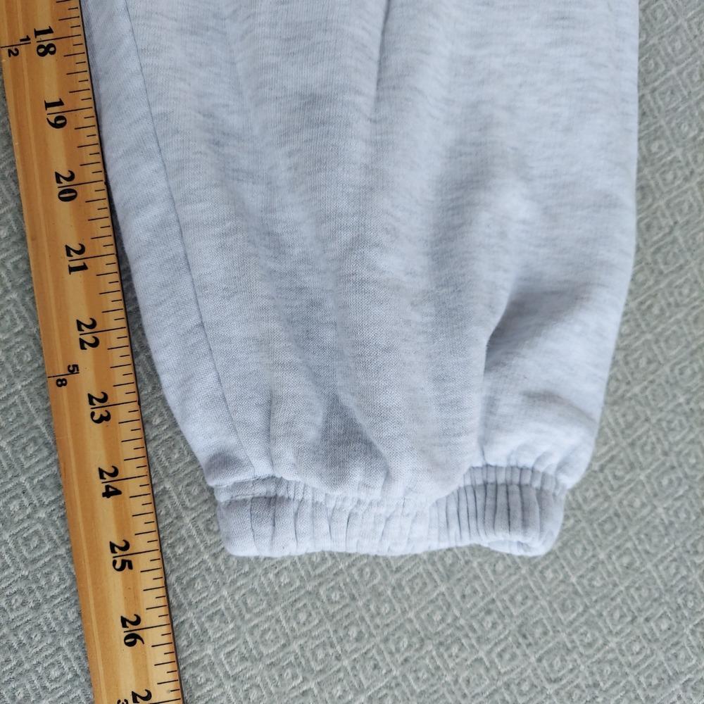 Boohoo Sweatpants Women M Gray DSGN Studio Sports Club Joggers Heathered Graphic - Picture 5 of 6